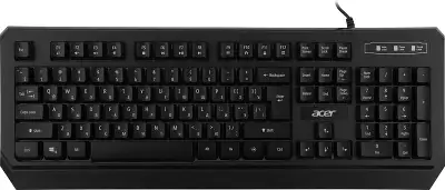 Клавиатура Acer OKW300 черный USB Multimedia for gamer LED (ZL.KBDCC.019)