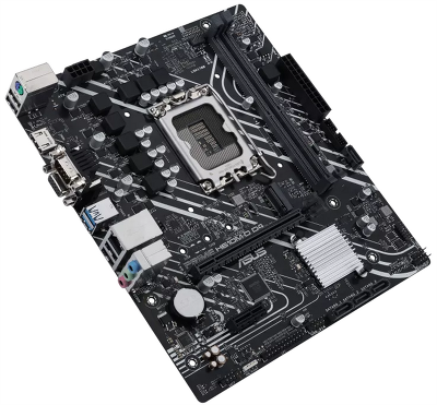 Материнская плата ASUS PRIME H610M-D D4, LGA1700, H610, 2*DDR4, 4*SATA, 1*M.2, 2*USB 3.2, 4*USB 2.0, 1*COM port, 1*PCIx16, 1*PCIx1, HDMI+D-Sub, mATX; 90MB1A00-M0EAY0
