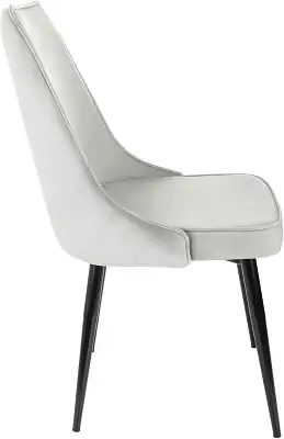 Стул для дома Бюрократ CH-K4 св.серый Holland 09 металл черный на ножках (CH-K4_1/HL09)