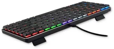 Клавиатура Оклик K615X механическая серый/серебристый USB slim Multimedia for gamer LED (1934413)