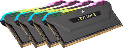 Набор памяти DDR4 DIMM 4x8Gb DDR3200 Corsair VENGEANCE RGB PRO SL (CMH32GX4M4E3200C16)
