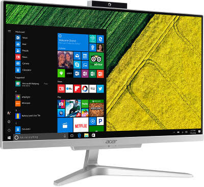 Моноблок Acer Aspire C22-320 21.5" FHD A9 9425/4/1000/R R5/WF/BT/Cam/Kb+Mouse/Endless OS,серебристый