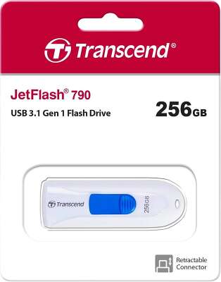 Модуль памяти USB3.1 Transcend JetFlash 790W 256 Гб [TS256GJF790W]