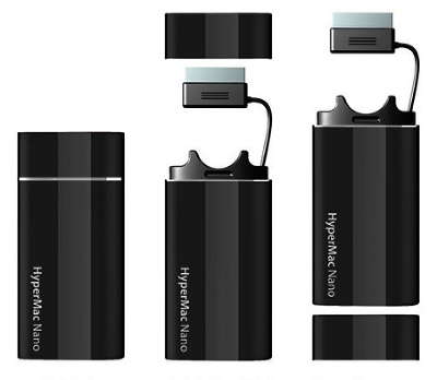 Внешний аккумулятор HyperJuice Nano 1800 мАч для iPhone/iPad, пурпурный