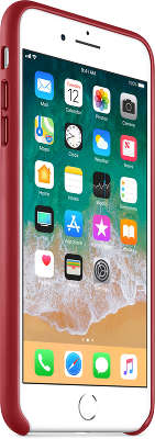 Кожаный чехол для iPhone 7 Plus/8 Plus Apple Leather Case, (PRODUCT) RED [MQHN2ZM/A]
