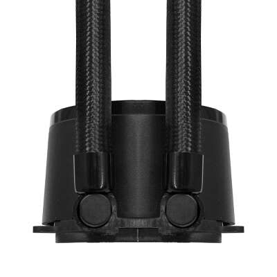 Жидкостное охлаждение ExeGate BlackWater-240V2.PWM.RGB, 220 Вт, 2x120мм, RGB LED