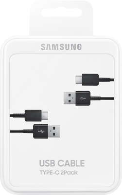 Комплект кабелей Samsung USB - Type-C, 1.5 м, черные [EP-DG930MBRGRU]