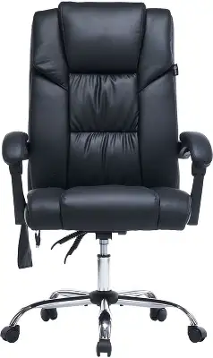 Кресло Cactus CS-CHR-OC02M-BK с вибромассажем черный экокожа крестов. сталь