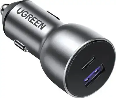 Автомобильное зарядное устройство UGREEN CD213 (60980) USB-C PD+USB-A QC 52.5W Fast Car Charger