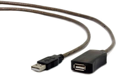 Кабель удлинитель USB 2.0 активный Cablexpert UAE-01-10M, AM/AF, 10м