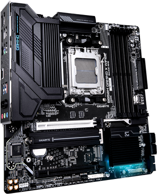 Материнская плата GIGABYTE B850M GAMING X WIFI6E, AM5, B850, 4*DDR5, 4*SATA, 2*M.2, 3*USB 3.2, 4*USB 2.0, Type-C, 2*PCIx16, 2*DP+HDMI, mATX
