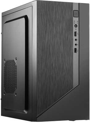 Корпус MiniTower Foxline Forza FZ-015 450W black (mATX, 450W, 2xUSB2.0, w/o fan, 12cm fan PSU, power cord) (FZ-015-SX450R)