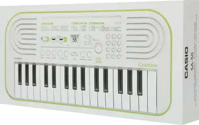 Синтезатор Casio SA-50 32клав. зеленый/белый