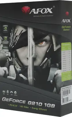 Видеокарта Afox PCI-E 2.0 AF210-1024D3L5-V2 NVIDIA G210 1Gb 64bit DDR3 520/1600 DVIx1 HDMIx1 CRTx1 HDCP Ret low profile