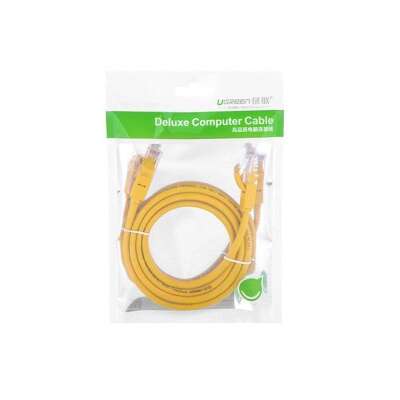 Кабель сетевой UGREEN NW103 (11230) Cat 5e UTP Ethernet Cable. Длина: 1м. Цвет: желтый