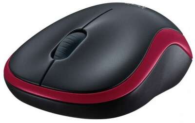 Мышь беспроводная Logitech M185 Red красная, оптическая, 1000dpi, 2.4GHz