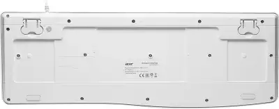 Клавиатура Acer OKW301 белый USB Multimedia для ноутбука (ZL.KBDCC.01B)