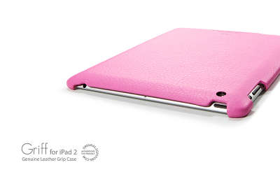 Кожаный чехол SGP Leather Case Griff для iPad 2, розовый [SGP07697]