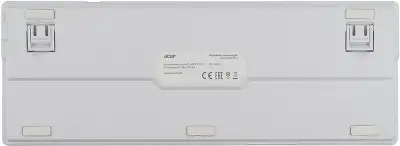 Клавиатура Acer OKW304 механическая белый USB Multimedia for gamer LED (ZL.KBDCC.01V)