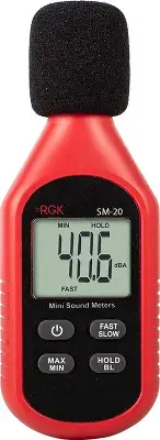 Измеритель уровня шума RGK SM-20 портативный красный/черный (776530)