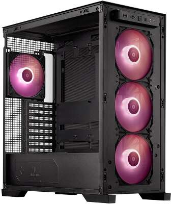 Корпус ASUS TUF GAMING GT302 TG ARGB BLACK (90DC00I0-B19000) GT302/ARGB FANS/BLK