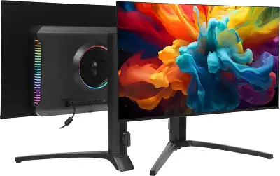 Монитор Digma Pro 27" Vision S черный QD OLED LED 0.03ms 16:9 HDMI M/M глянцевая HAS 1000cd 178гр/178гр 2560x1440 360Hz DP 2K USB 5.55кг