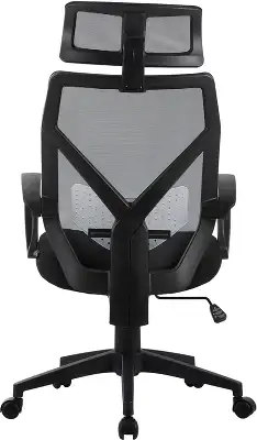 Кресло Cactus CS-MC414-BK черный сетка/ткань с подголов. крестов. пластик