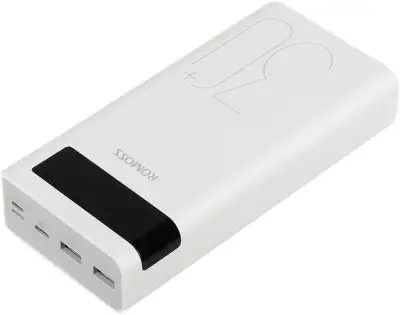 Мобильный аккумулятор Romoss Sense 8P+ 30000mAh QC3.0 18W 3A 2xUSB-A/USB-C белый (6958377507070)