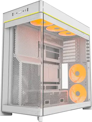 Корпус Montech HS02 Pro белый без БП ATX 8x120mm 2xUSB3.0 audio bott PSU