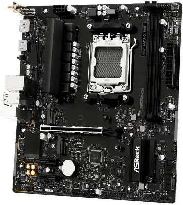 Материнская плата Asrock A620AM-X WiFi Socket AM5 AMD A620A 2xDDR5 mATX AC`97 8ch(7.1) 2.5Gg RAID+HDMI+DP