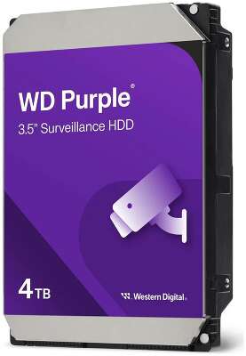 Жесткий диск Western Digital 4TB WD43PURZ Purple 6GB/S SATA 256MB RTL