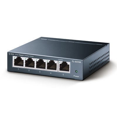 коммутатор TP-Link TL-SG105, 5-Port Gigabit Desktop Switch