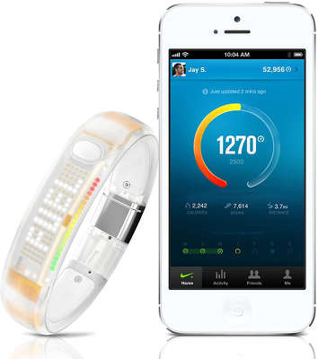 Браслет на руку  Nike FuelBand White Edition для iPhone, размер XL