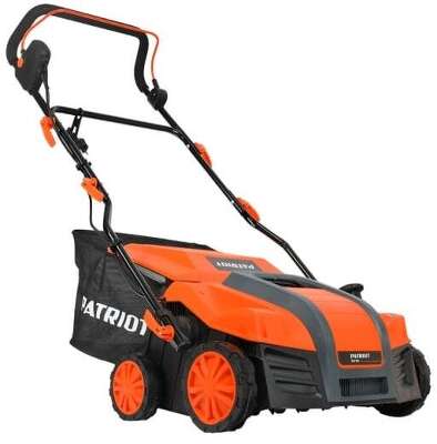 PATRIOT SCE 180 Скарификатор электрический [512309180] { 1800Вт, ширина 400мм, травосборник 55 л, колеса 180/150 }