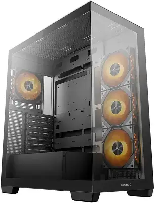 Корпус Deepcool CG580 4F черный без БП ATX 6x120mm 3x140mm 2xUSB3.0 audio bott PSU