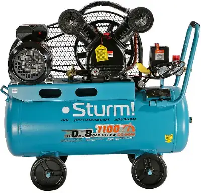 Компрессор поршневой Sturm! AC93250B масляный 410л/мин 50л 2400Вт синий