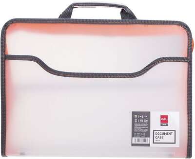 Папка-портфель Deli E38129 1 отдел. A4 полипропилен 0.65мм ассорти