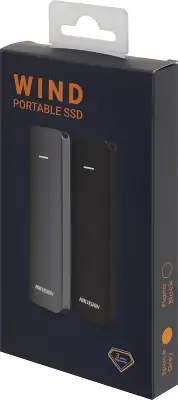 Внешний 1Tb [HS-ESSD-P1000GWD 1000G GREY] SSD Hikvision Wind HS-ESSD-P1000GWD