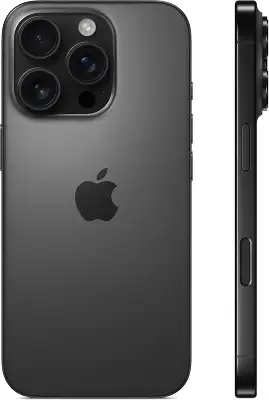 Смартфон Apple A3292 iPhone 16 Pro 128Gb черный титан моноблок 3G 4G 1Sim 6.3" 1206x2622 iOS 18 48Mpix 802.11 a/b/g/n/ac/ax/be NFC GPS Protect