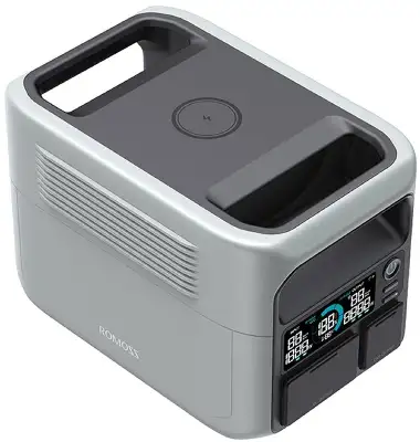Электростанция портативная Romoss RM300 80000mAh 5A QC3.0/PD3.0 3xUSB солн.бат. беспров.зар. серый