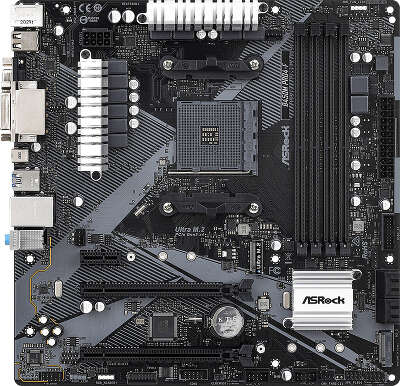 Материнская плата mATX LGAAM4 ASRock B450M PRO4-F R2.0