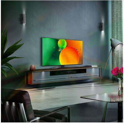 Телевизор LED LG 55" 55NANO766QA.ARUB синяя сажа 4K Ultra HD 60Hz DVB-T DVB-T2 DVB-C DVB-S DVB-S2 USB WiFi Smart TV