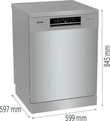 Посудомоечная машина Gorenje GS642E90X ( 2 корзины ) серебристый (полноразмерная)