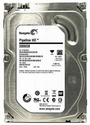 2TB Seagate Pipeline HD (ST2000VM003) {SATA 6.0Gb/s, 5900 rpm, 64mb buffer, 3.5