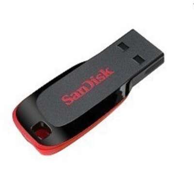 SanDisk USB Drive 16Gb Cruzer Blade SDCZ50-016G-B35 {USB2.0, Black-Red} 