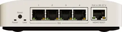 Коммутатор MikroTik CRS304-4XG-IN 1x1Гбит/с 4x10Гбит/с 1PoE управляемый