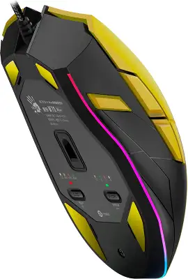 Мышь A4Tech Bloody W70 Max Punk желтый/черный оптическая 10000dpi USB 11but