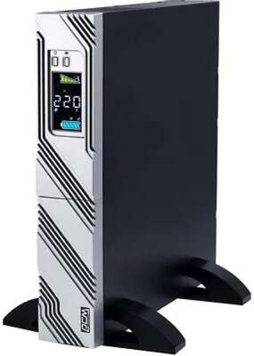 PowerCom Smart King RT SRT-1000A LCD ИБП {Line-Interactive, 1000VA / 900W, Rack/Tower, IEC, Serial+USB, SmartSlot, подкл. доп. батарей} (1157673)