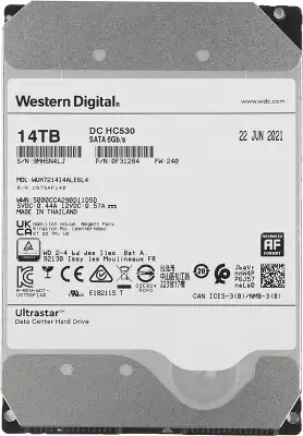 Жесткий диск WD SATA-III 14TB 0F31284 WUH721414ALE6L4 Server Ultrastar DC HC530 512E (7200rpm) 512Mb 3.5"