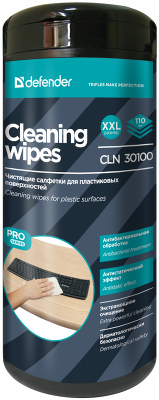 Defender Салфетки для поверхностей CLN 30100 Pro 110 шт,туба,термобонд